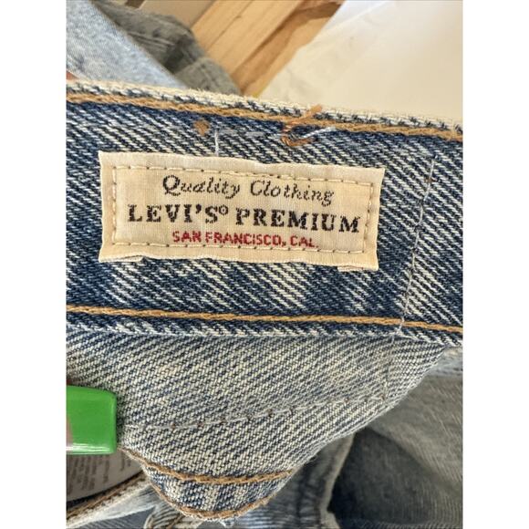 Levi's Baggy Boot Women's Jeans W31 L30 Light Blue Distressed Great Condition - Picture 12 of 13